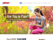Tablet Screenshot of impactphysicalmedicine.com